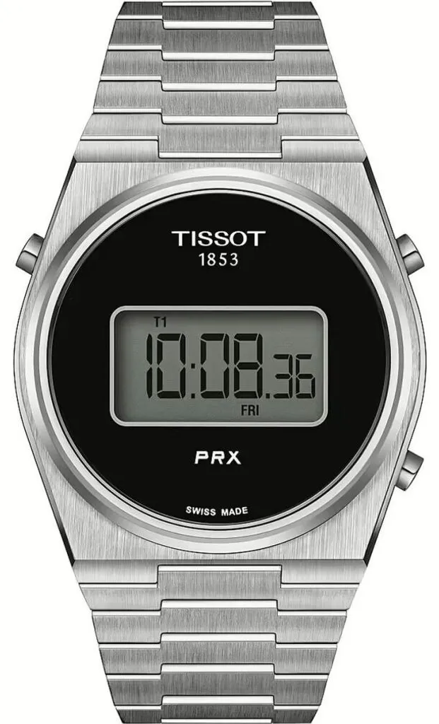 Montre Numérique PRX Digital 40 mm en Acier Inoxydable Finition Brossée