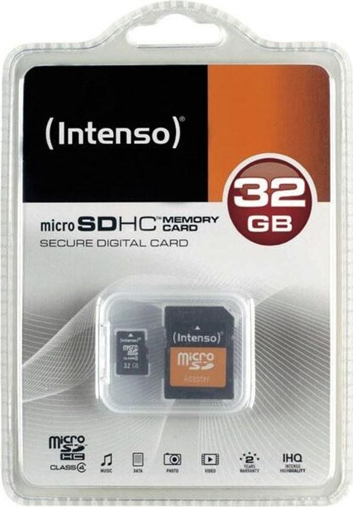 Karta SD MicroSD 32GB Intenso inkl. Adapter SD Zdjęcie produktu 10
