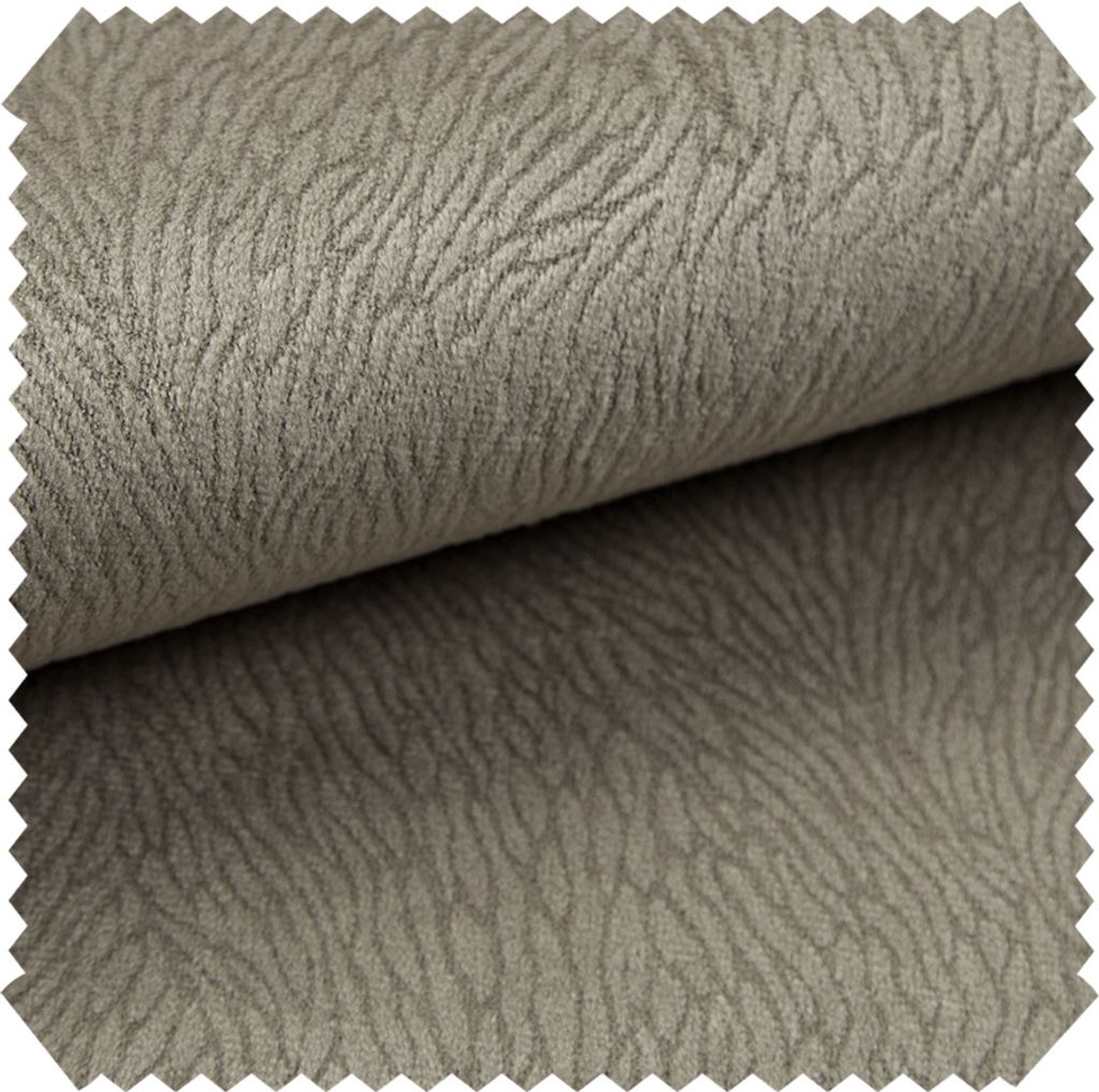 novely TILDA - Samtiger Chenille-Möbelstoff mit feinem Muster - Robuster Velours-Polsterstoff - Pflegeleichte Meterware 1lfm - Farbe: 03 Hellbraun