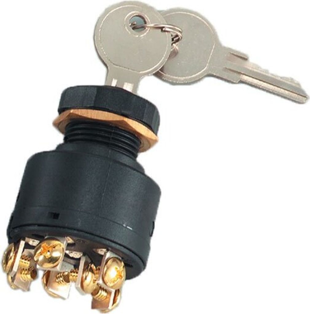 A.a.a. 4 Positionen 7 Anschlüsse Zündschlüssel 10a 12v Golden Golden One Size