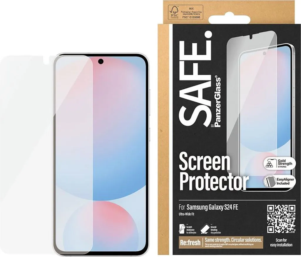 PanzerGlass SAFE. per Samsung Galaxy S24 FE - Protezione Schermo Ultra-Wide