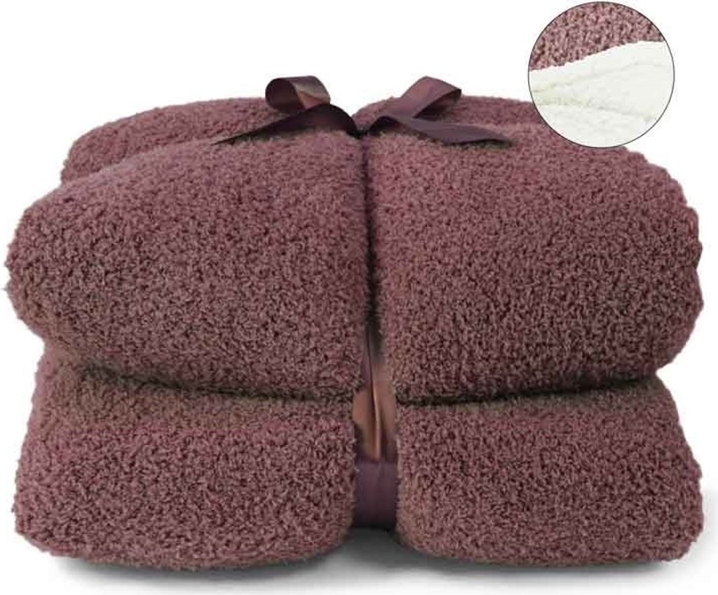 Unique Living - Plaid Douwe Marsala 150x200