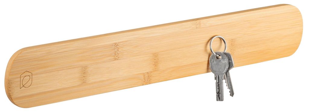 eluno Schlüsselbrett, magnetische Schlüsselleiste aus Bambus