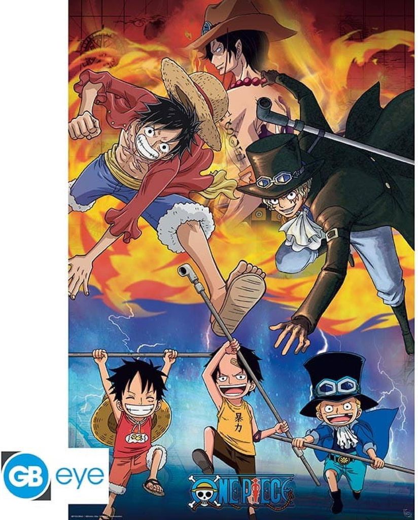 Poster di One Piece: Ace Sabo Luffy (91,5 x 61 cm) Immagine del prodotto 