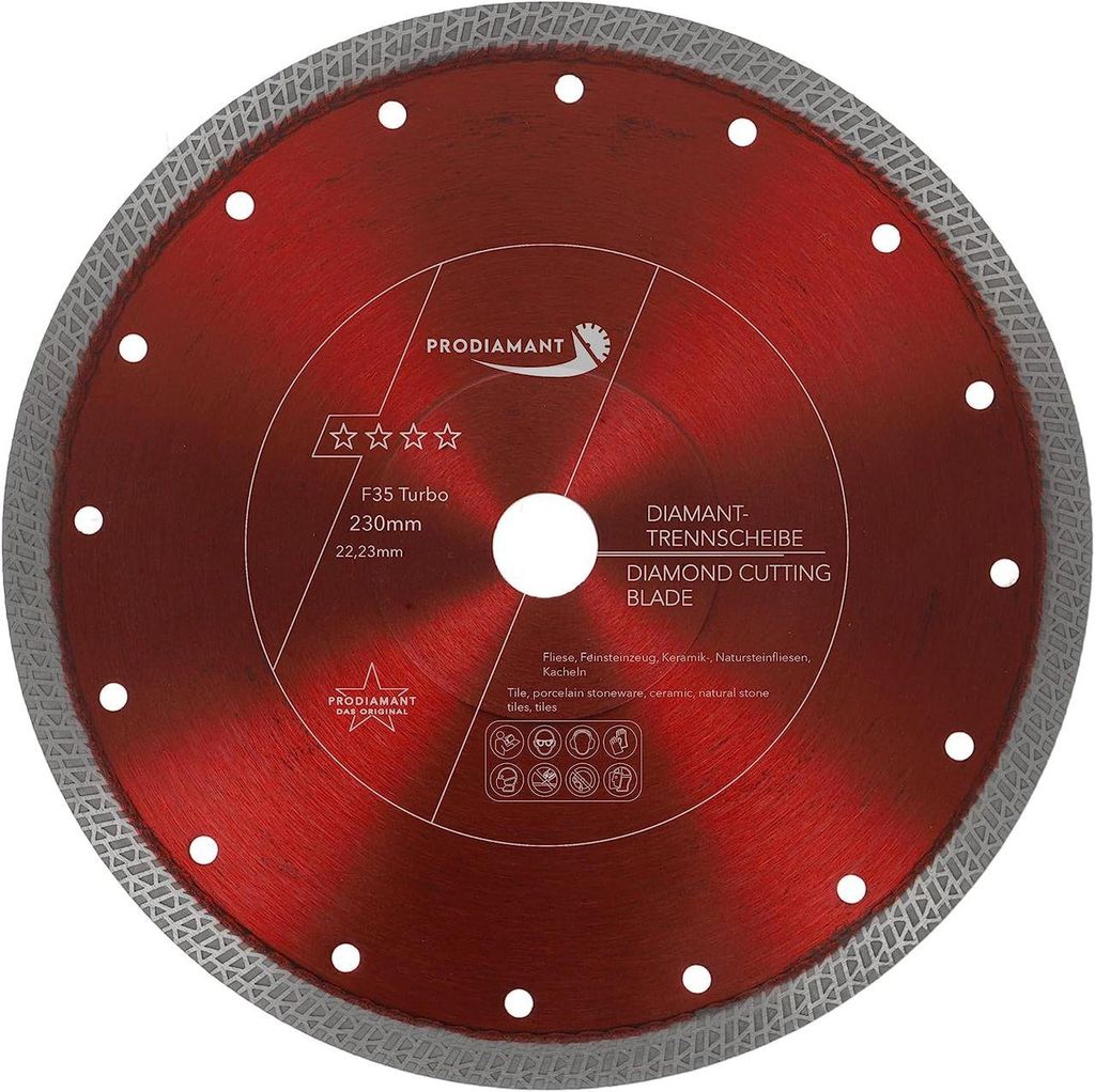 Disque diamanté PRODIAMANT 230 mm pour carrelage, grès Image du produit 
