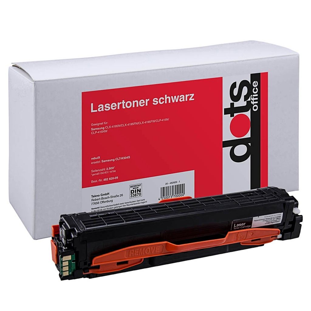 dots schwarz Toner kompatibel zu SAMSUNG CLT-K504s (SU158A)
