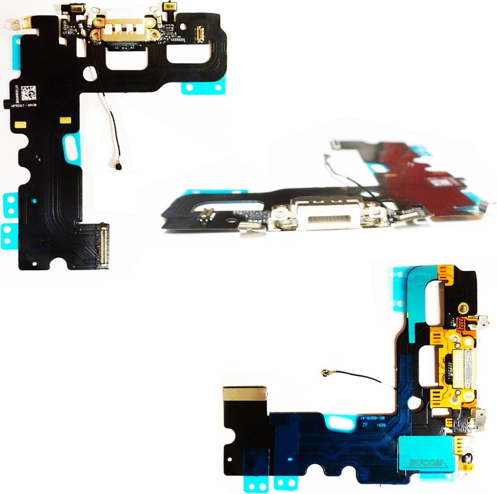 Lade Buchse Flex Kabel Charging Port für iPhone 7 Connector Micro Antenne Audio weiss 821-00270-A1 Dock Auflade Teil