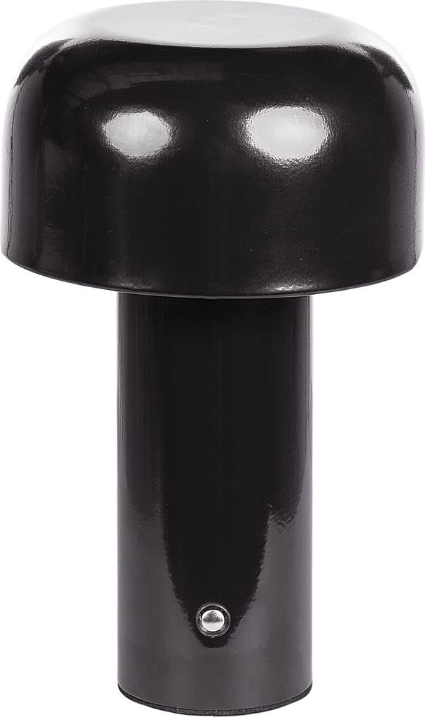 BELIANI Tischlampe Schwarz Metall Kabellos Wiederaufladbar Akku Touch Funktion LED Dimmfunktion USB Kabel Indoor Outdoor Tischleuchte Schreibtischl...
