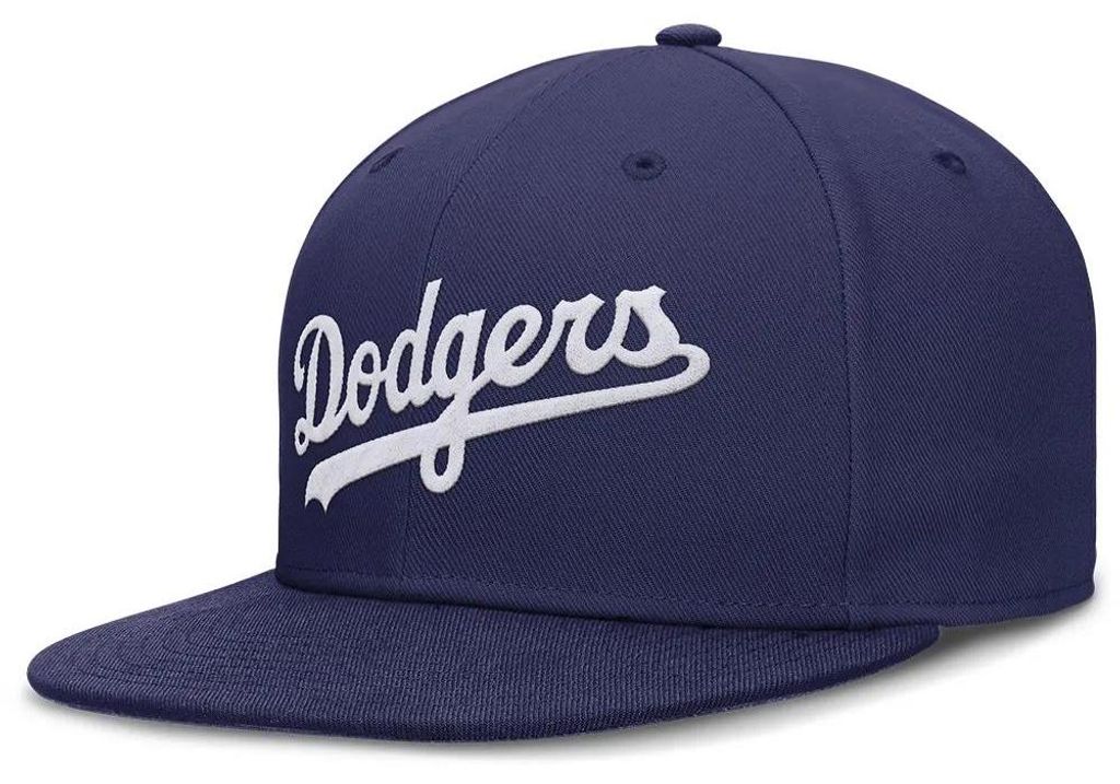 Nike Mlb La Dodgers Dri-fit True Structured Round Bill Fitted Kappe Blau 7 1/4 Blau 7 1/4