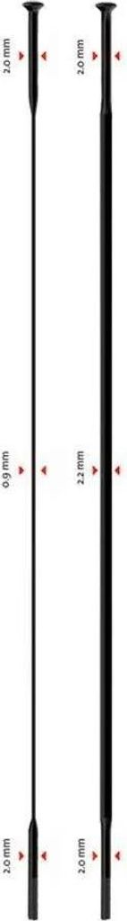 Sapim Cx-ray Straight Pull Speichen Silber 258 mm Silber 258 mm