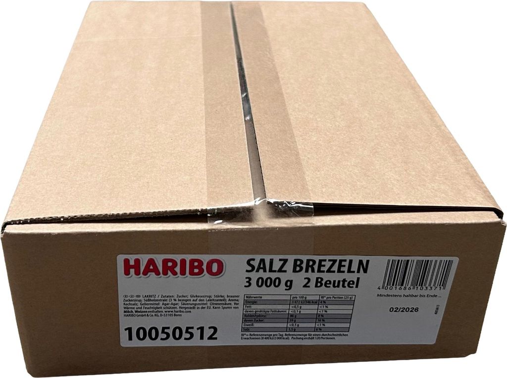 Haribo Salzbrezel 3kg Beutel Produktbild 