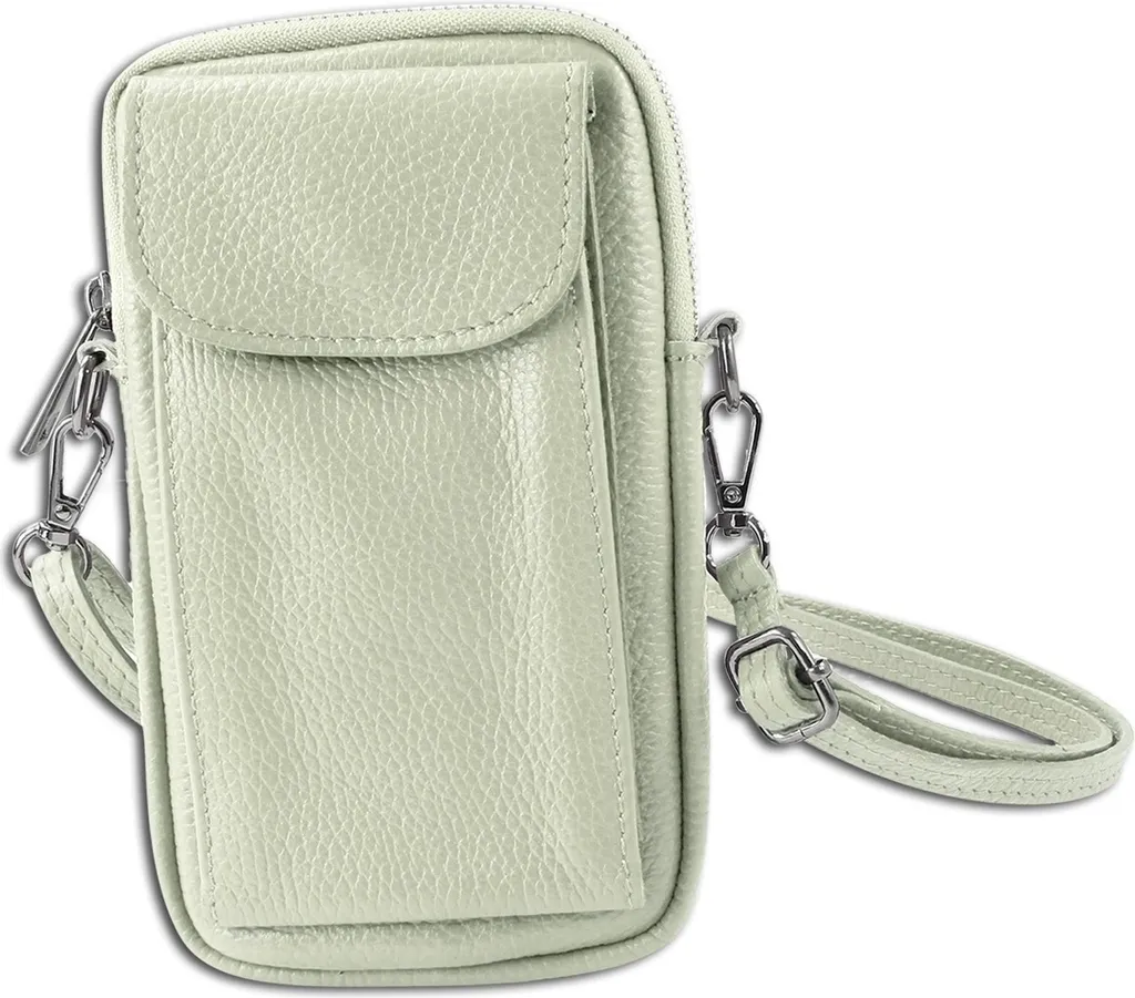Sac à bandoulière cuir beige Toscanto : le sac léger et organisé