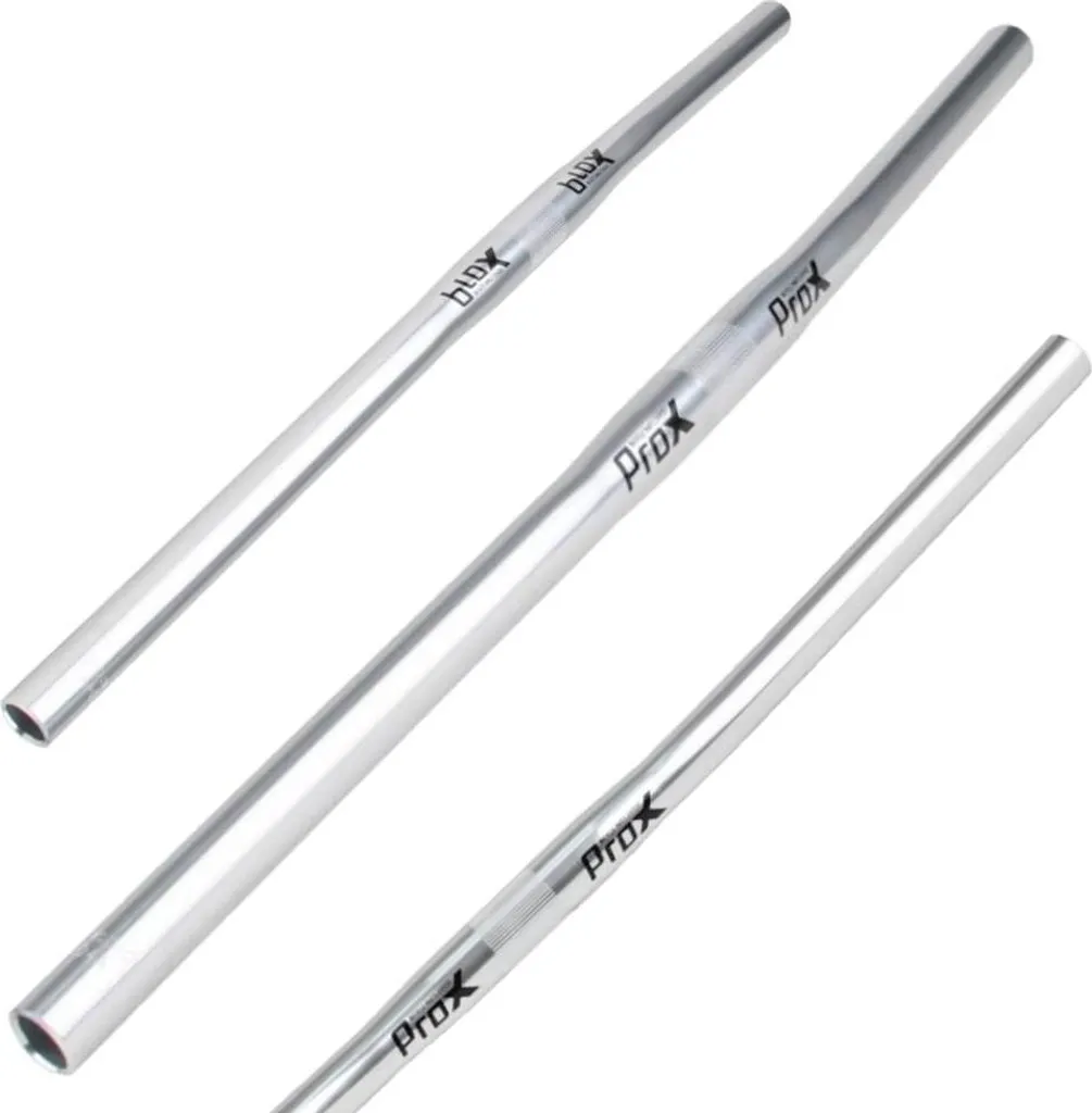 Guidon Vélo Aluminium Léger et Robuste Argent 25,4 mm Largeur 620 mm