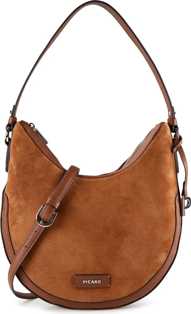 Petit Sac à Épaule Highlands en Cuir Cognac PICARD avec Bandoulière Confort