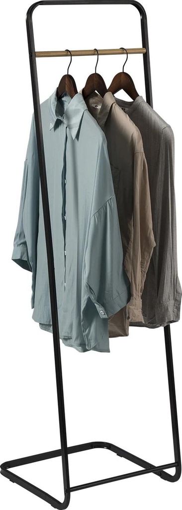 Kleiderständer - Bodenstehender Trockenständer/Kleiderständer - Edelstahl - Einzelstange - Nicht klappbar - Nicht ausziehbar - Für Wäsche & Ga...