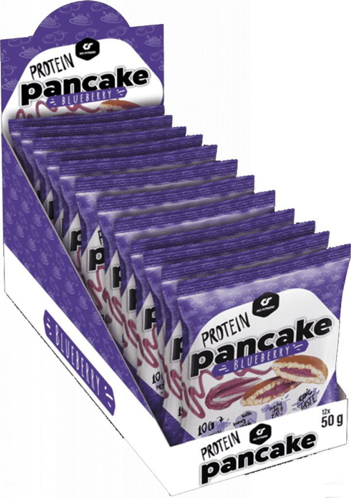 Go Fitness Protein Pancake (12x55g) Blueberry - Produktbild 