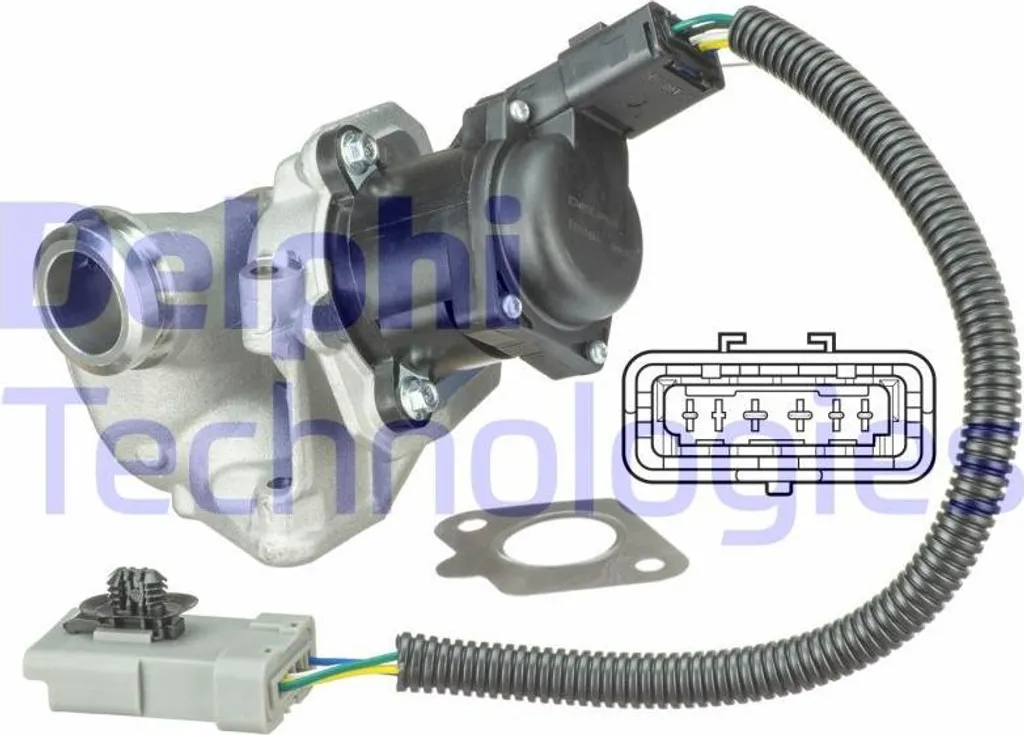 Vanne EGR pour Focus 1.6 TDCi Delphi EG10434-12B1 Qualité Origine