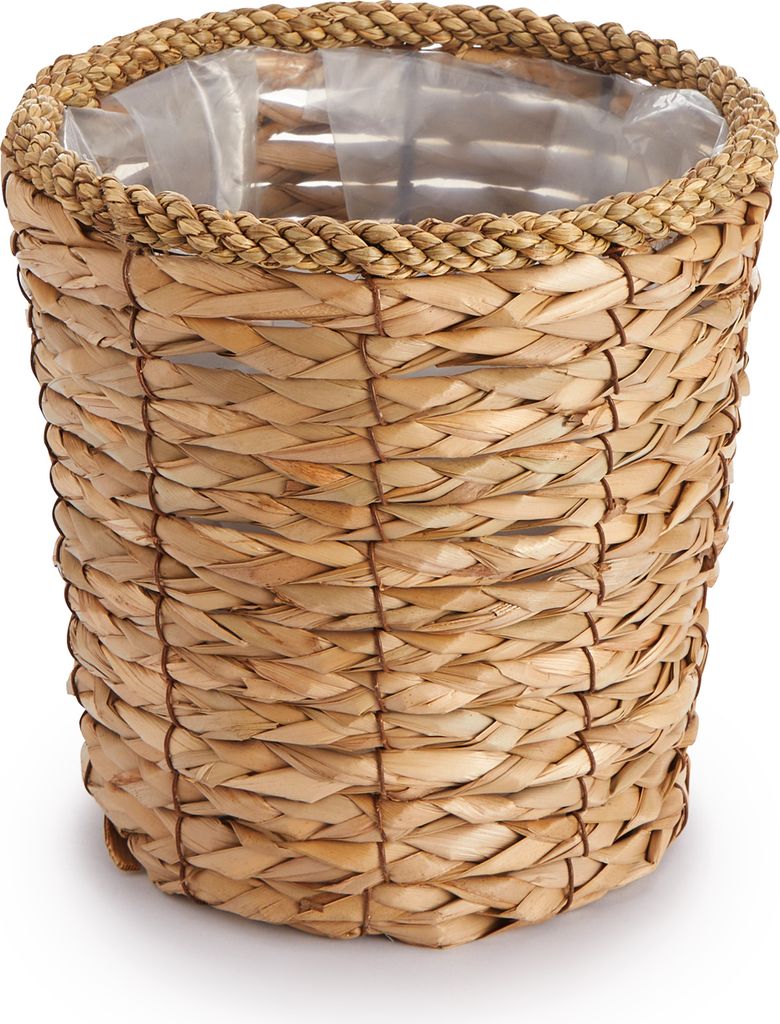 Blumentopf Übertopf Groß Blumenkübel Innen Pflanzentopf Set Korb Geflochten Holz 4pcs Set / Design 9