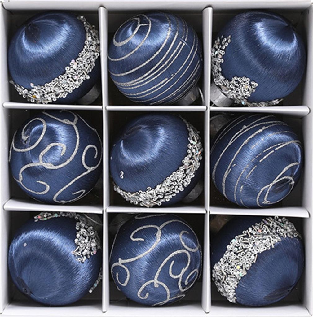 9 Stück 8 cm große Weihnachtskugeln aus glitzerndem Pailletten-Schaumstoff als hängende Dekoration für Hochzeiten, Partys, Feiertage, Zuhause u...