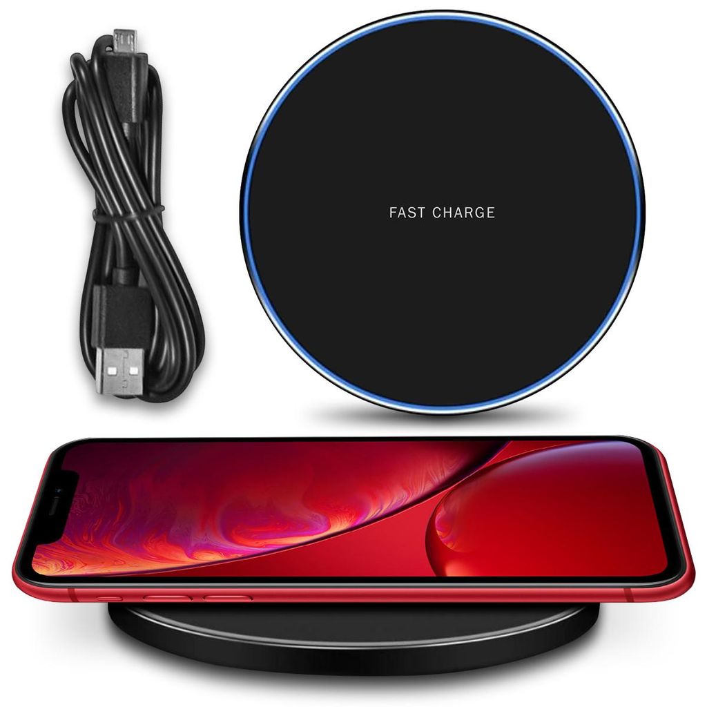 QI Wireless Ladestation Apple iPhone XR Kabellos Induktives Charger Ladegerät