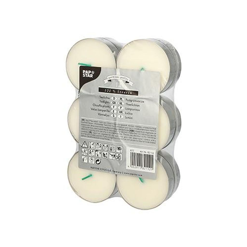 Papstar Maxi Lichter Ø 59 mm · 20 mm weiß aus 100 % Produktbild 