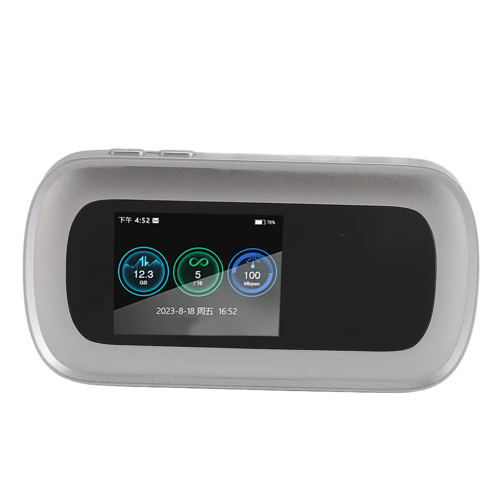 Hotspot Mobile WiFi 5G Écran 2,5 Pouces Processeur Octa-core WiFi 6 - 4