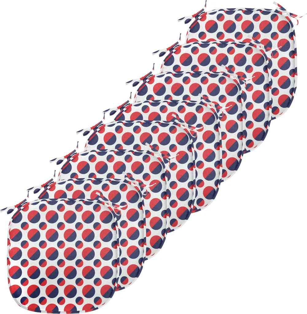 Coussins pour Chaise de Salle à Manger Lot de 8 Décoratifs avec Sangles