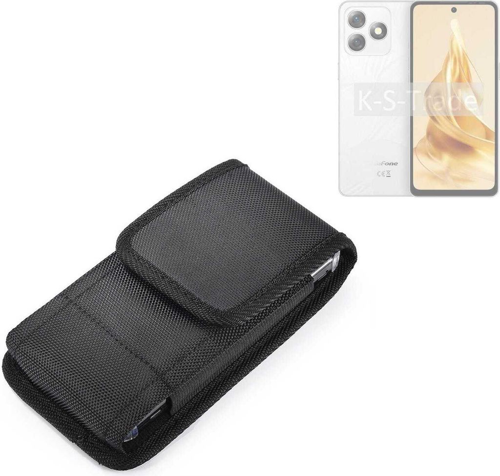 Holster Gürteltasche kompatibel mit Ulefone Note 18 Pro Holster Gürtel Tasche wasserabweisend Handy Hülle Schutz Hülle Outdoor schwarz K-S-Trade