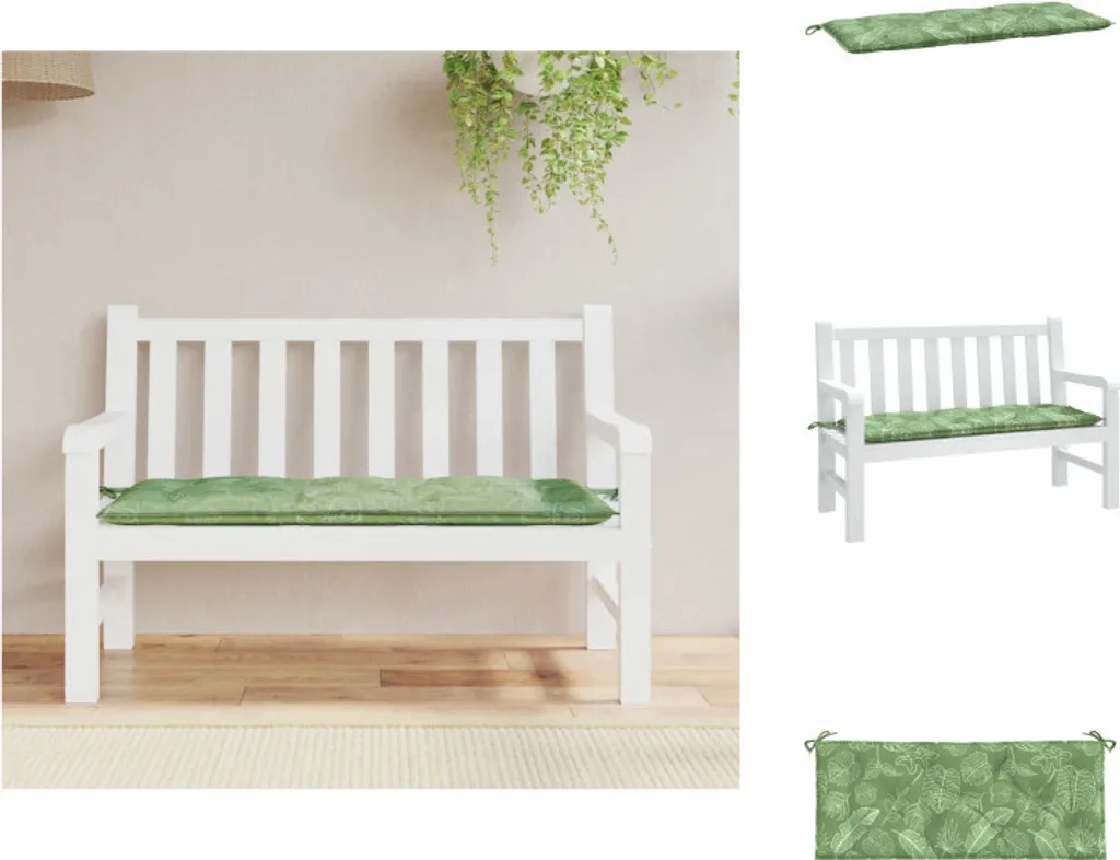 vidaXL Coussin de Banc de Jardin 120x50x7 cm en Tissu Anthracite Durable