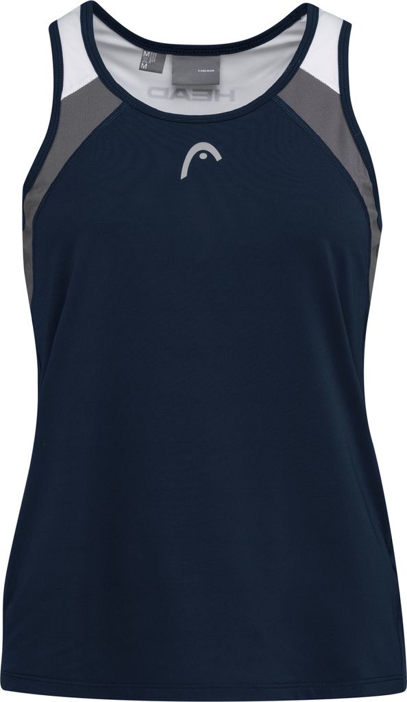 HEAD Club 22 Tank Top Mädchen Blau Weiß Grau