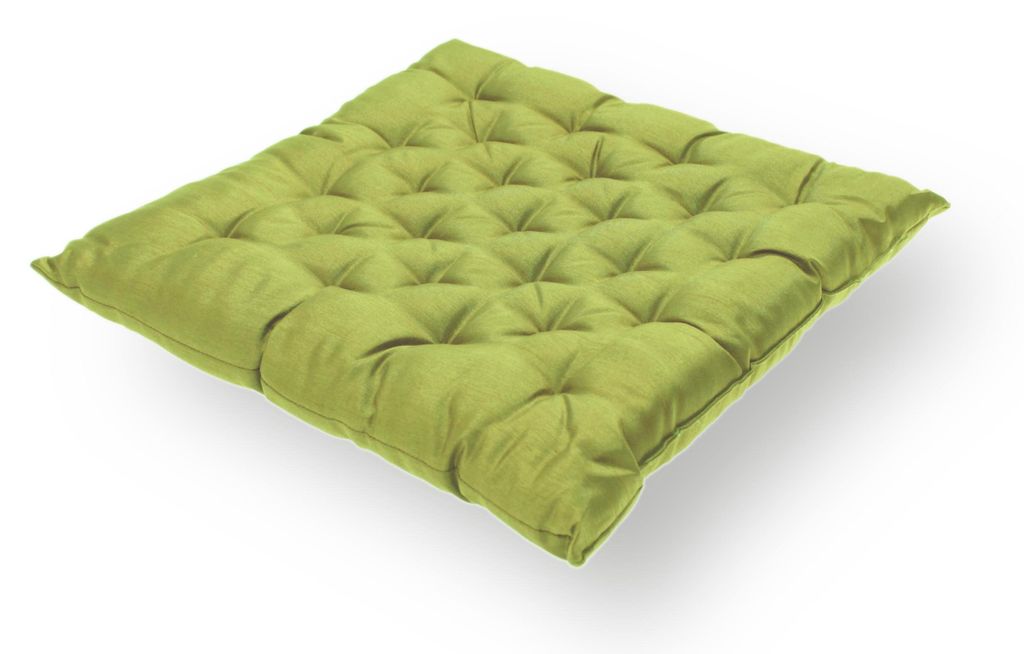Sitzkissen 40x40x5 cm grün Stuhlkissen Kissen Auflage Produktbild 