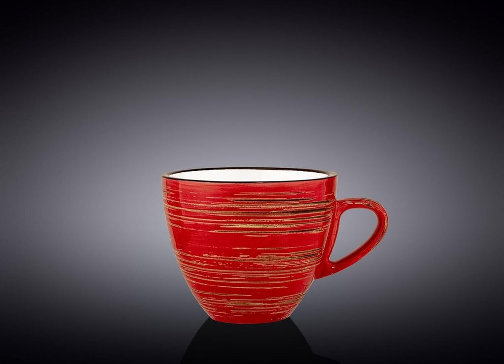 Wilmax Tasse 300 ml Rot aus Porzellan Produktbild 