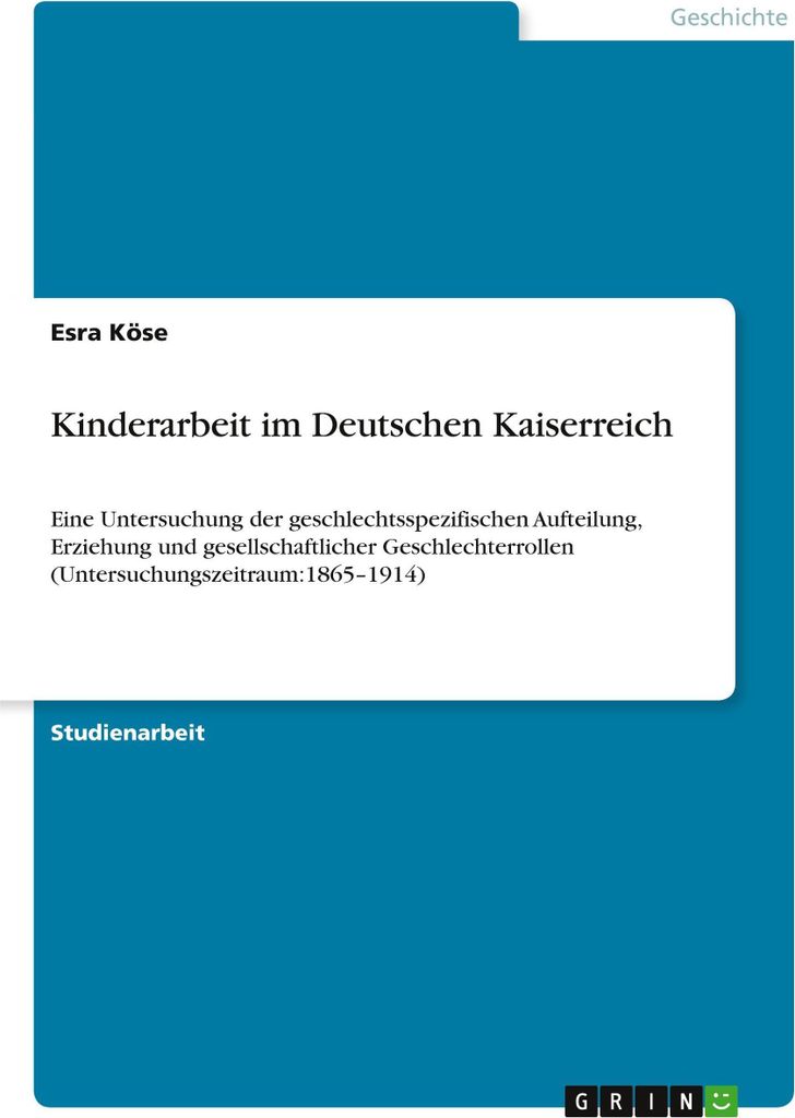 Kinderarbeit im Deutschen Kaiserreich