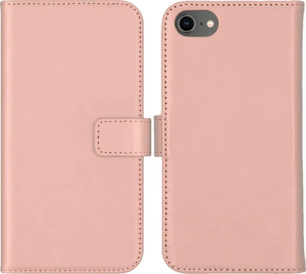 Cover Libro iPhone SE Selencia Pelle Rosa Antico | Stile Professionale