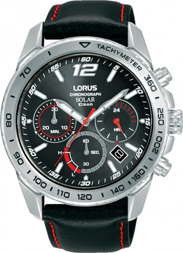 Montre Chrono Lorus RZ515AX9 Étanche 100m et Mouvement Solaire VR42