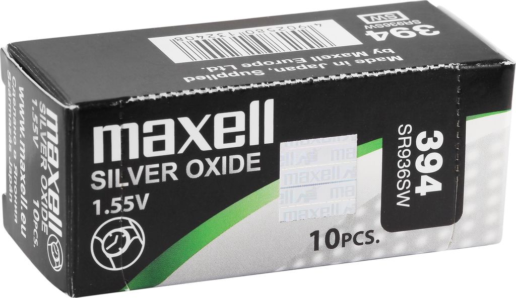 MAXELL Knopfzellen, 0% Quecksilber, VE 10 Stk 301 - 399