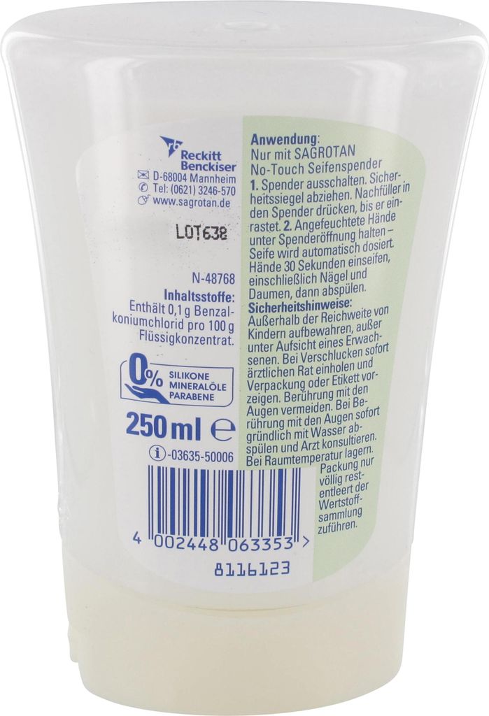 Sagrotan No Touch Nachfller Aloe Vera Handwaschseife 250