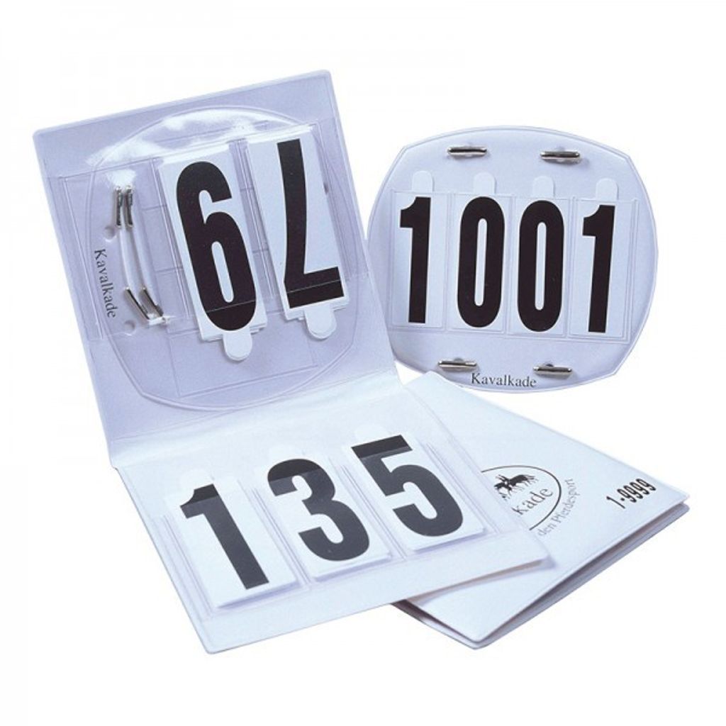 Kavalkade Startnummer zum Stecken Etui 4-stellig