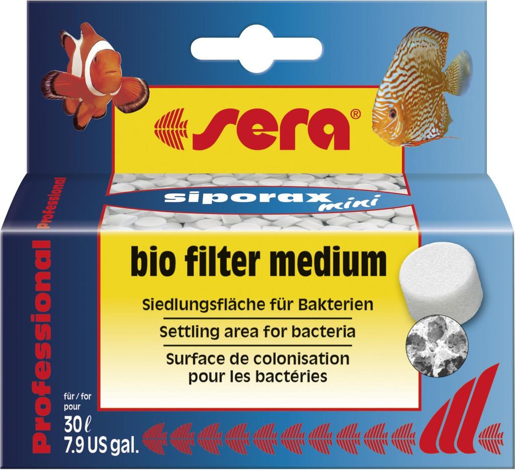 Sera Aquariumfiltermedium siporax mini Professional 35 g Produktbild 