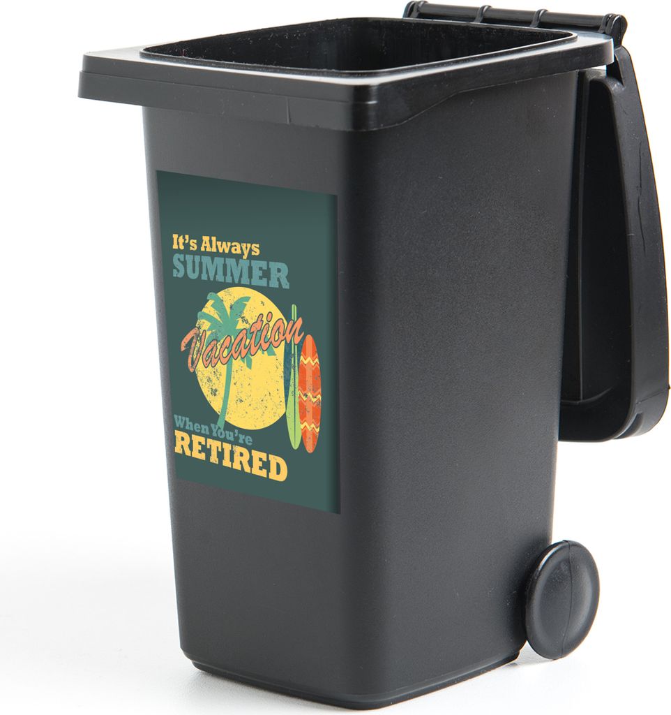 MuchoWow - Mültonnen-sticker - Sticker - Aufkleber für die Mülltonne