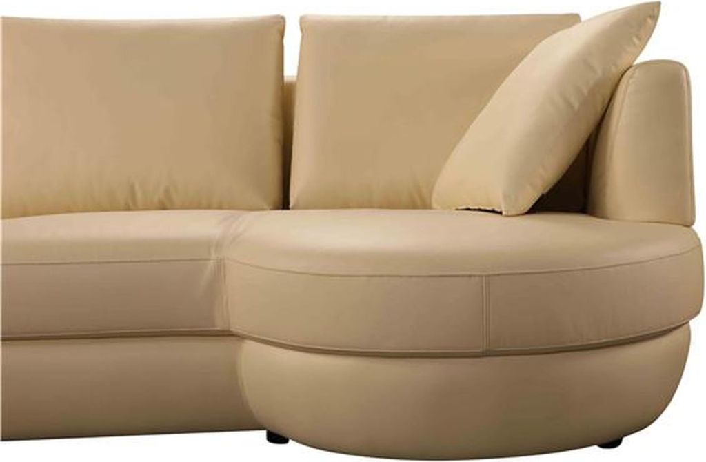 Ledersofa Couch Sofagarnitur Neu Ecksofa Eck Garnitur Design Modern Sofa Beige