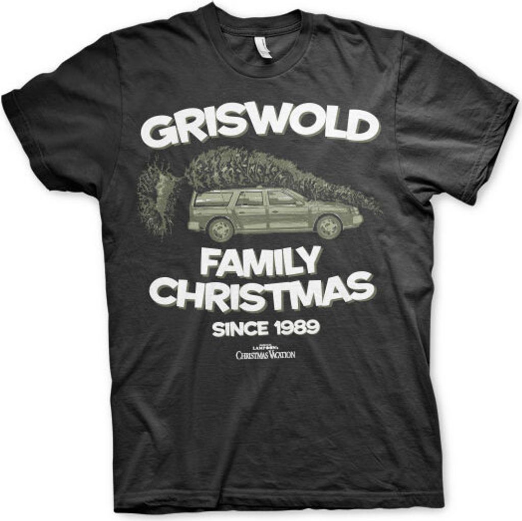 Griswold Family Christmas T-Shirt - Large - Black