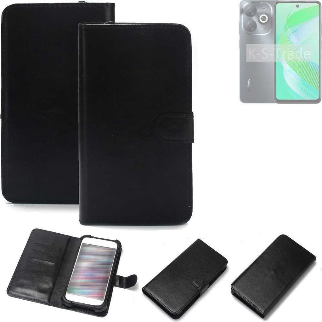 K-S-Trade Handyhülle Schutzhülle kompatibel mit Infinix Smart 8 Plus Handy Schutz Hülle Handyhülle Bumper schwarz 1x