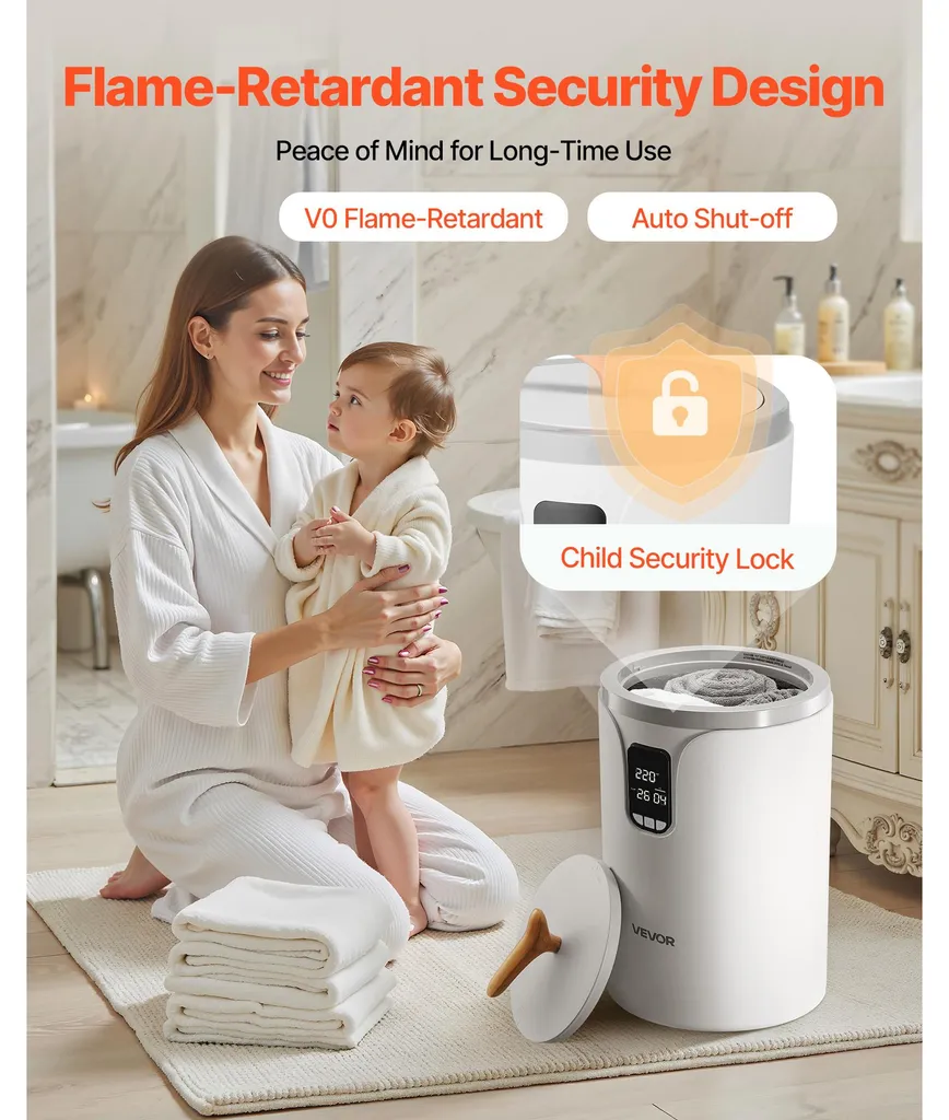 Chauffe-serviettes 20L idéal pour spa à domicile et confort après bain - 4