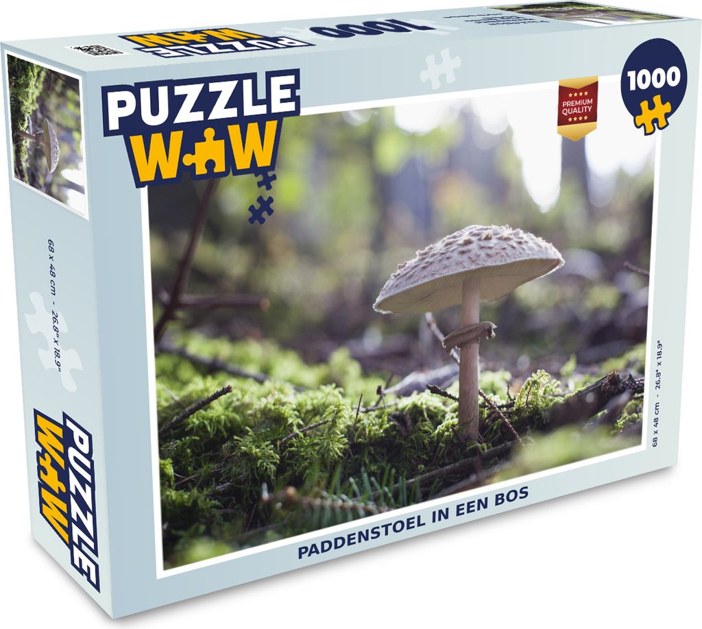 MuchoWow Puzzle 1000 Teile Pilz in einem Wald - Erwachsene - Rätsel