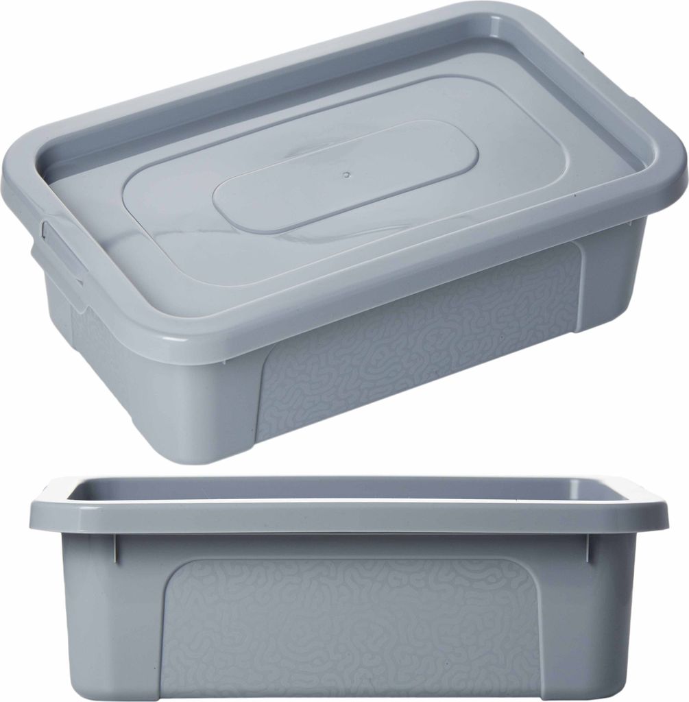 Récipient en plastique avec couvercle Multibox 33X20X10 Cm, Image du produit 