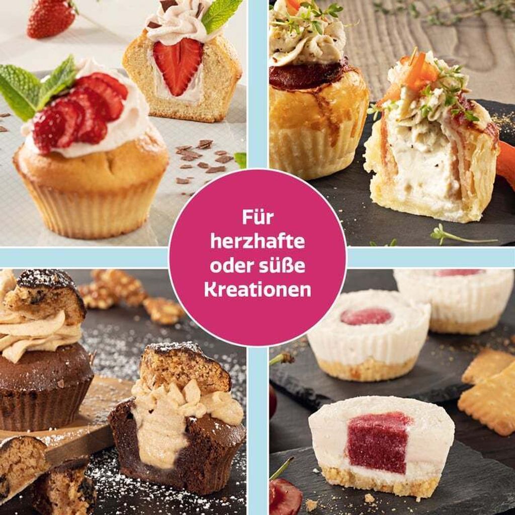 CuCap 12x Silikon Ausstecher Backförmchen Perfekte Produktbild 5