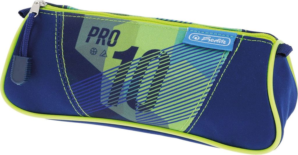 herlitz Schlamper-Etui Dreikant "Green Goal" blau/grün