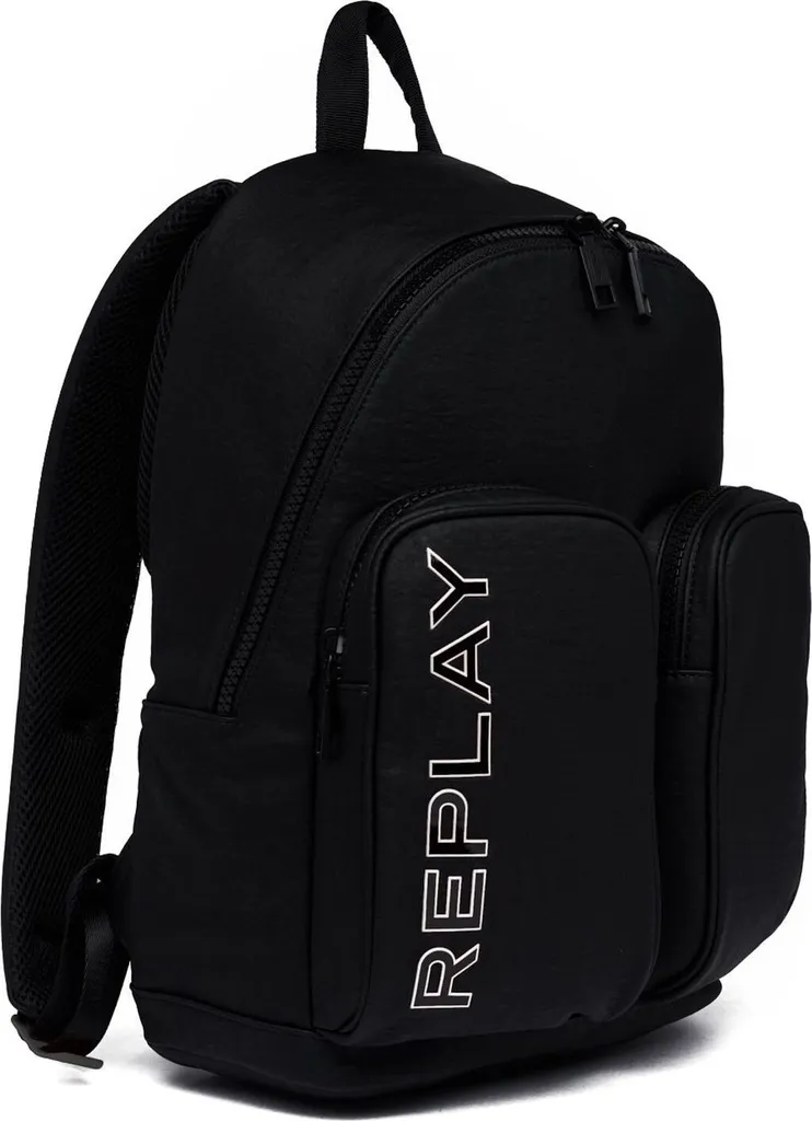 REPLAY Zaino Nero Laptop | L'Icona Streetwear per il tuo Setup Digitale
