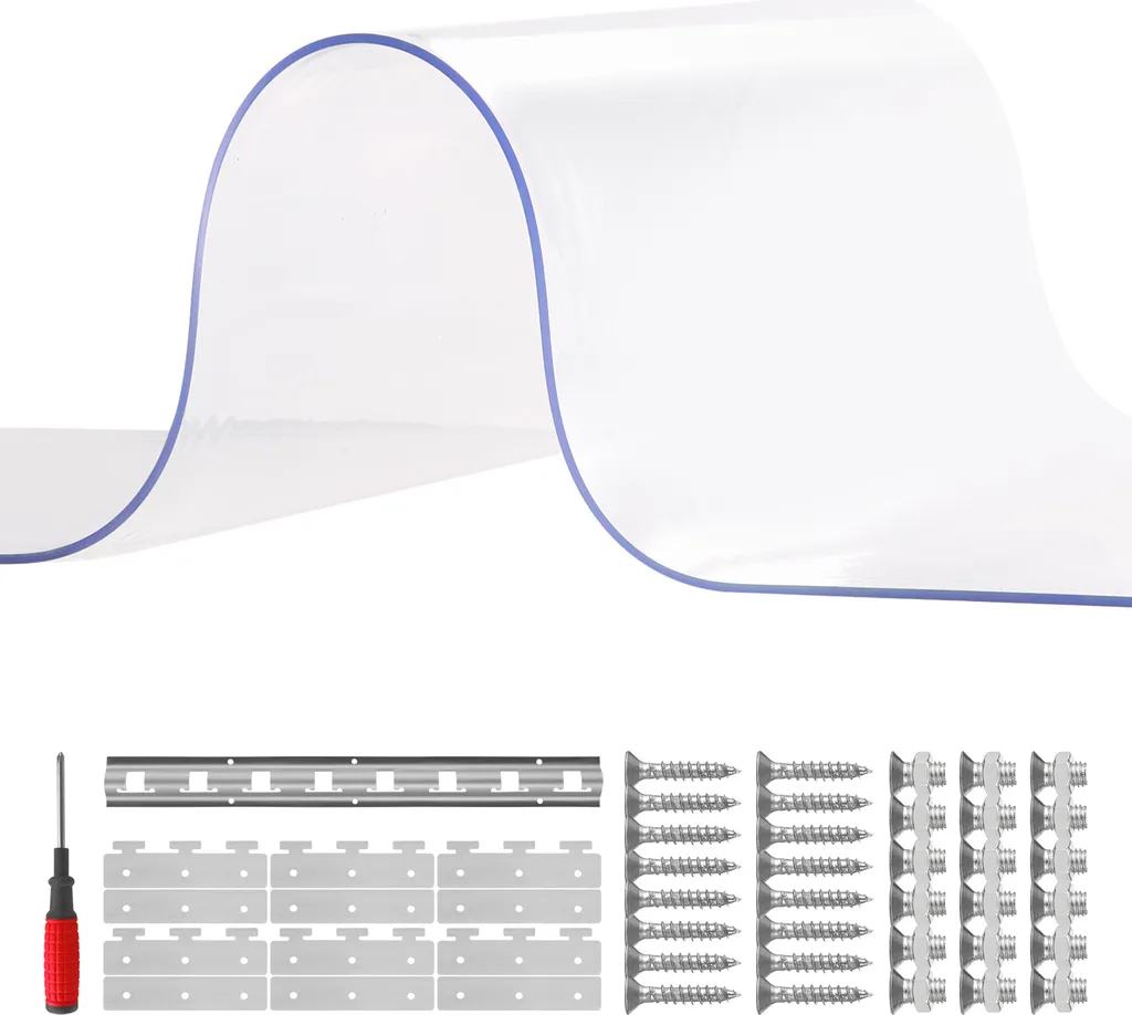 Tenda a Strisce SucceBuy PVC 84x38 Pollici per Celle Frigo e Magazzini